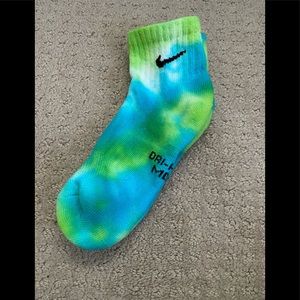 2/$25 Custom Nike tie dye ankle socks